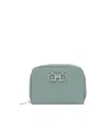 Ferragamo Logo Card Holder In Gray