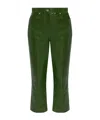 Ferragamo Logo Casual Pants In Green