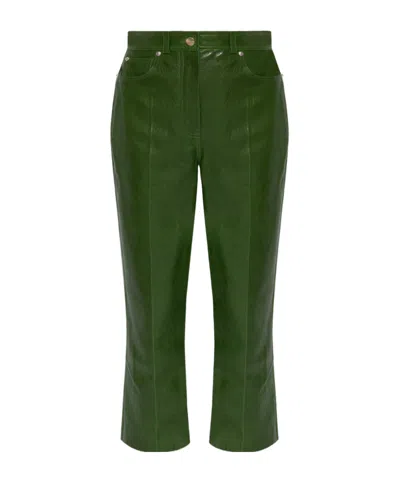 Ferragamo Logo Casual Pants In Green