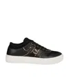 Ferragamo Borg Logo Low-top Sneakers In Multi