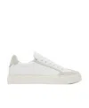 Ferragamo White Gancini Low-top Sneakers In White