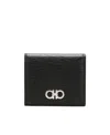 Ferragamo Logo Change Wallet In Black