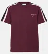 Ferragamo Logo Cotton Jersey T-shirt In Burgundy