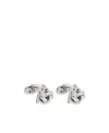 Ferragamo Logo Cufflink In White