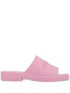 Ferragamo Chunky Sole Logo Slide Sandals In Rosa