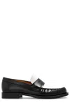 Ferragamo Fillmore Two-tone Leather Loafers In Black