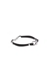 Ferragamo Logo Detail Bracelet In Black