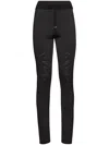 Ferragamo Chic Legging Traforati In Schwarz