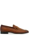 Ferragamo Round Toe Loafers In 褐色