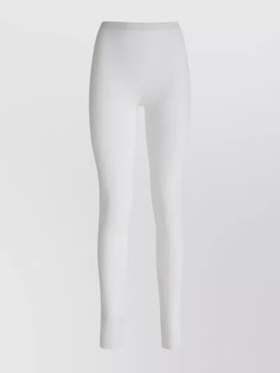 FERRAGAMO LOGO DETAIL STRETCH JERSEY LEGGINGS