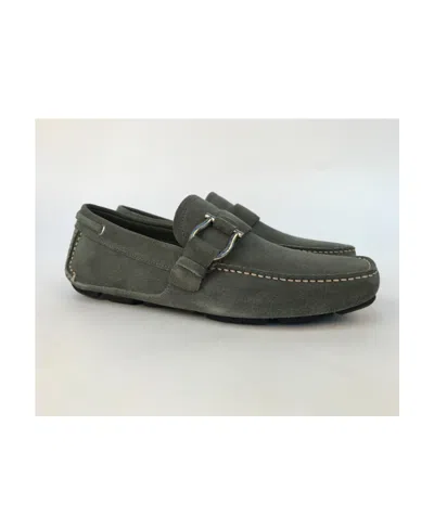 Ferragamo Logo Details Business Casual Shoes In Black