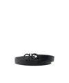 Ferragamo Logo Double-sided Belt In Black