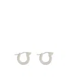 Ferragamo Logo Earring In White