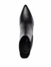 Ferragamo Logo-embossed Heel Chelsea Boots In Black