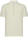 Ferragamo Besticktes Poloshirt Mit Reissverschluss In Grün
