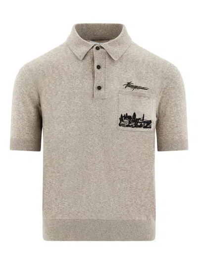 Ferragamo Logo-embroidered Polo Shirt
