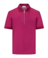 Ferragamo Embroidered Logo Polo Shirt In Pink