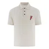 Ferragamo Herren Polohemd Aus Bio-baumwolle In White