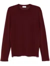 Ferragamo Logo-embroidered Sweater In Rot