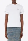 Ferragamo Ajour Sticker Short-sleeves T-shirt In White
