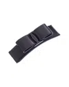 Ferragamo Logo Engraved Bow Hair Clip In Black
