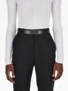 Ferragamo Logo-engraved Buckle Leather Belt In Gray