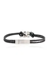 FERRAGAMO LOGO ENGRAVED INTERTWINED GANCINI BRACELET