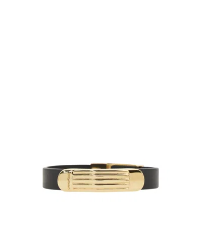 Ferragamo Logo Engraving Bracelet In Yellow