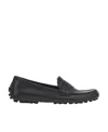 Ferragamo Iside Driver Moccasins In Calfskin In Black