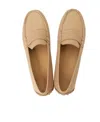 Ferragamo Logo Flat Shoes In Nude
