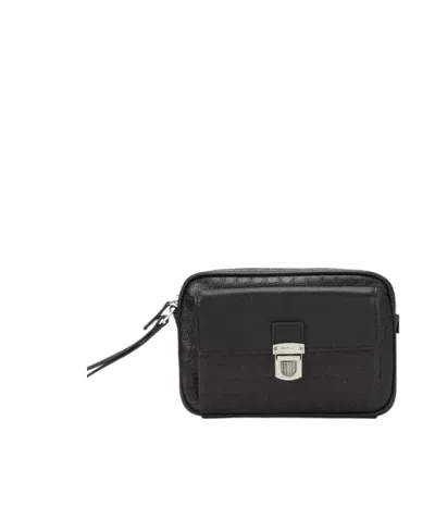 Ferragamo Logo Hand-held Bag In Black