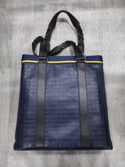 Ferragamo Logo Handbag In Black