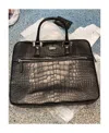 Ferragamo Logo Handbag In Black