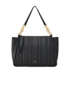 Ferragamo Panelled-design Leather Tote Bag In Black