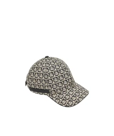 Ferragamo Logo Hat In Black