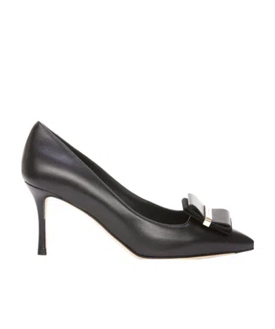 FERRAGAMO LOGO HEELS