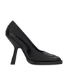 Ferragamo Logo High Heels In Black