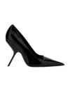 Ferragamo Eva 105mm Patent Leather Pumps In Black