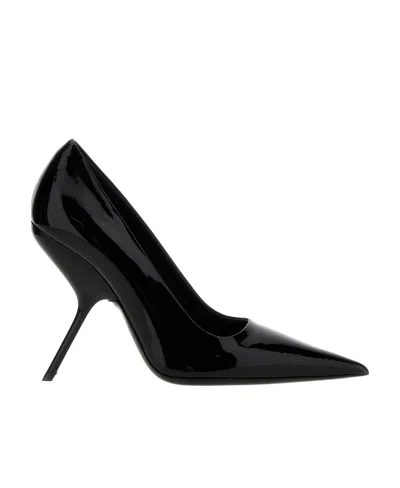 Ferragamo Eva 105 Leather Pumps In Black