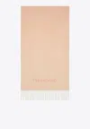 Ferragamo Logo Jacquard Cashmere Scarf In Pink