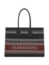 FERRAGAMO SALVATORE FERRAGAMO LOGO LARGE TOTE BAG