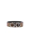 Ferragamo Logo Leather Belt In Green