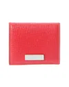 Ferragamo Logo Leather Coin Purse In Red