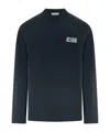 Ferragamo Logo Long-sleeved T-shirt In Black