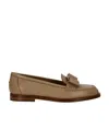 Ferragamo Logo Love Shoes In Brown