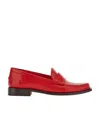 Ferragamo Logo Love Shoes In Red