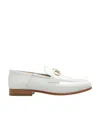 Ferragamo Logo Love Shoes In White