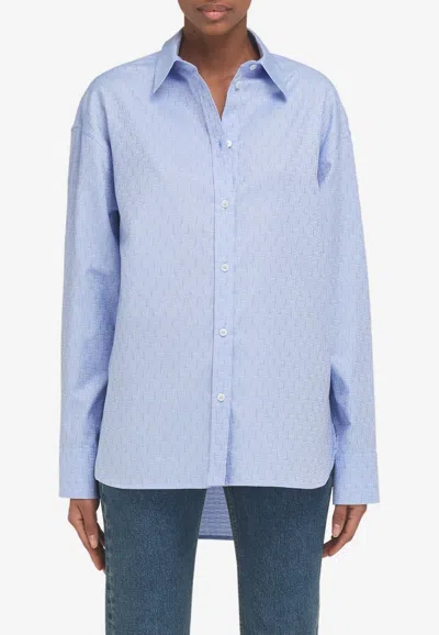 Ferragamo Logo Monogram Long-sleeved Shirt