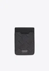 Ferragamo Logo Monogram Magsafe Cardholder In Gray