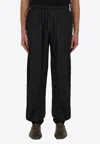Ferragamo Logo Patch Drawstring Track Pants